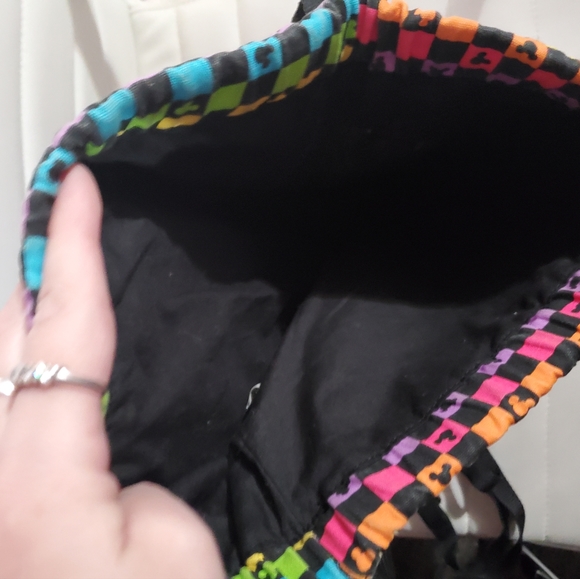 Colorful Mickey Mouse Drawstring Backpack - Picture 7 of 10